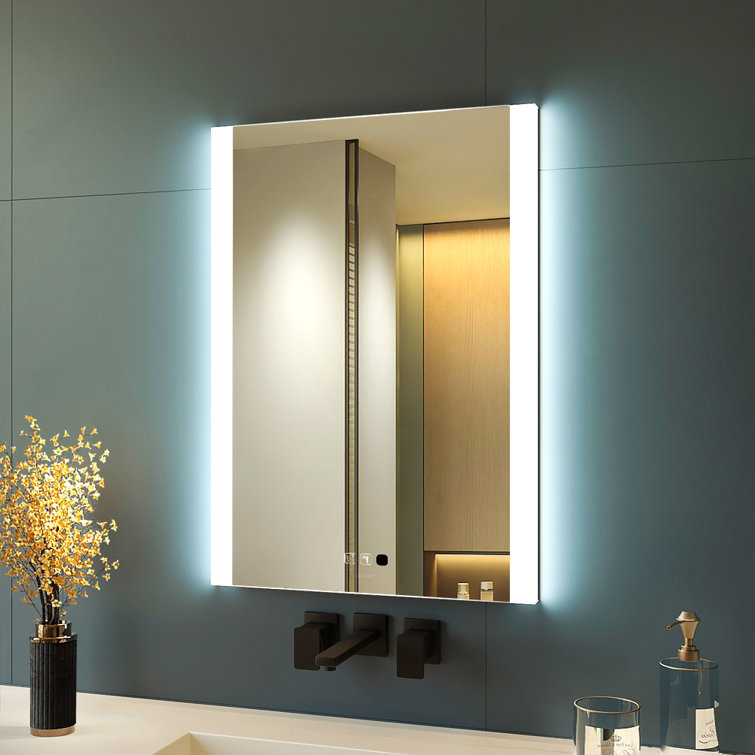 Ivy Bronx Bartev Large Modern Illuminated Dimmable LED Anti Fog